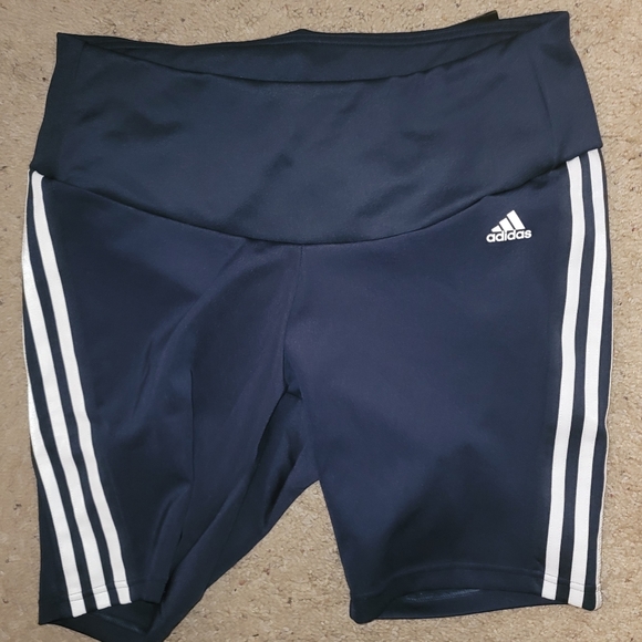 Adidas Plus size High Rise sport  shorts - Picture 3 of 5